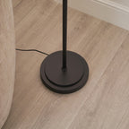 125416 Arlo & Ayla 53cm Floor Lamp Black