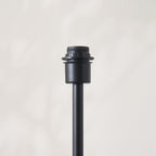 125417 Arlo & Rattan 52cm Floor Lamp Black