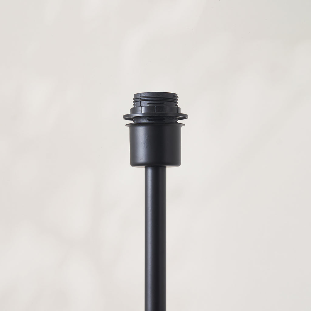 125418 Arlo & Rattan 52cm Floor Lamp Black