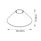 125419 Arlo & Avalon 52cm Floor Lamp Brass