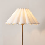 125420 Arlo & Ayla 53cm Floor Lamp Brass White