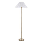 125420 Arlo & Ayla 53cm Floor Lamp Brass White