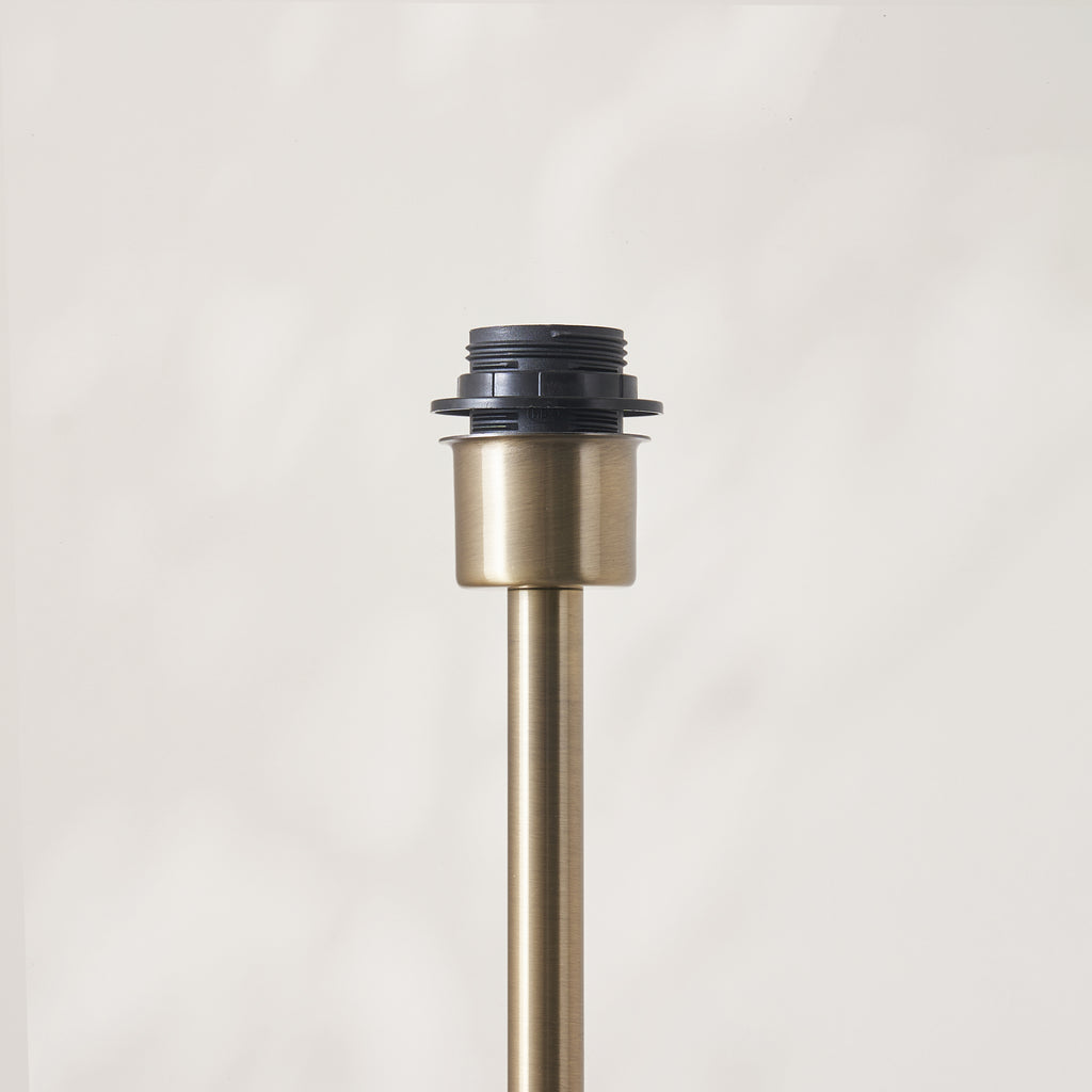 125422 Arlo & Rattan 52cm Floor Lamp Brass