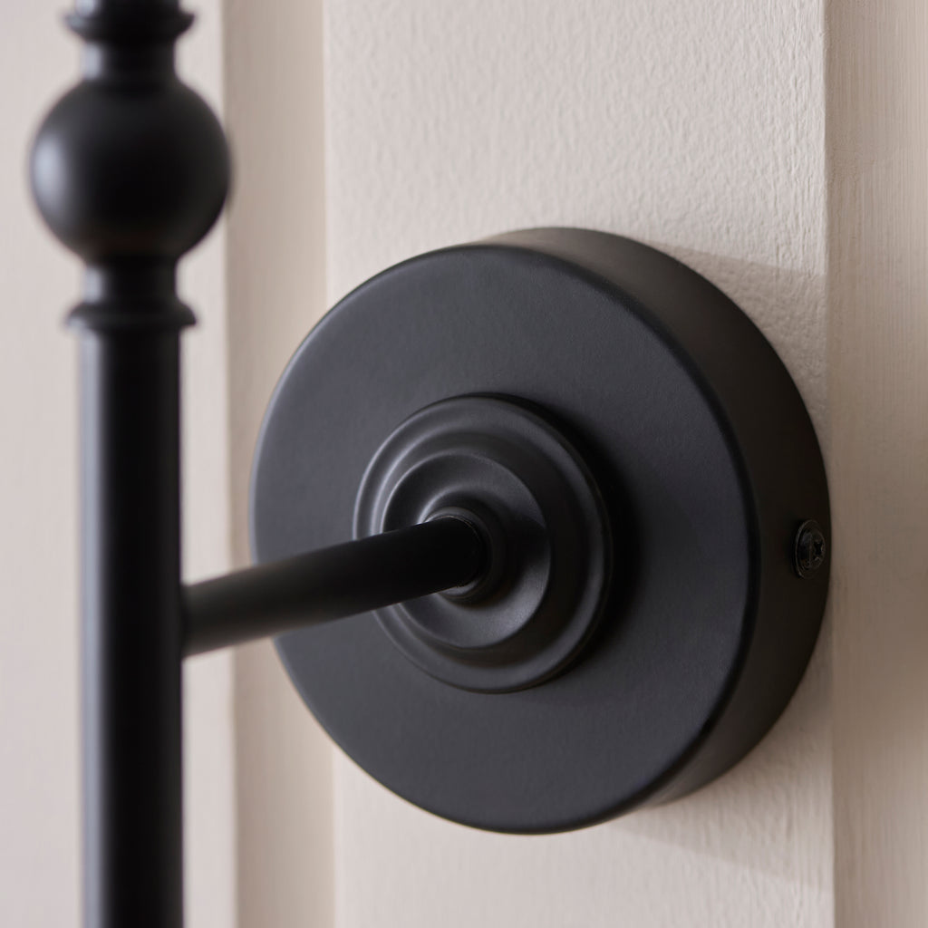 125424 Sylvie Wall Light Black