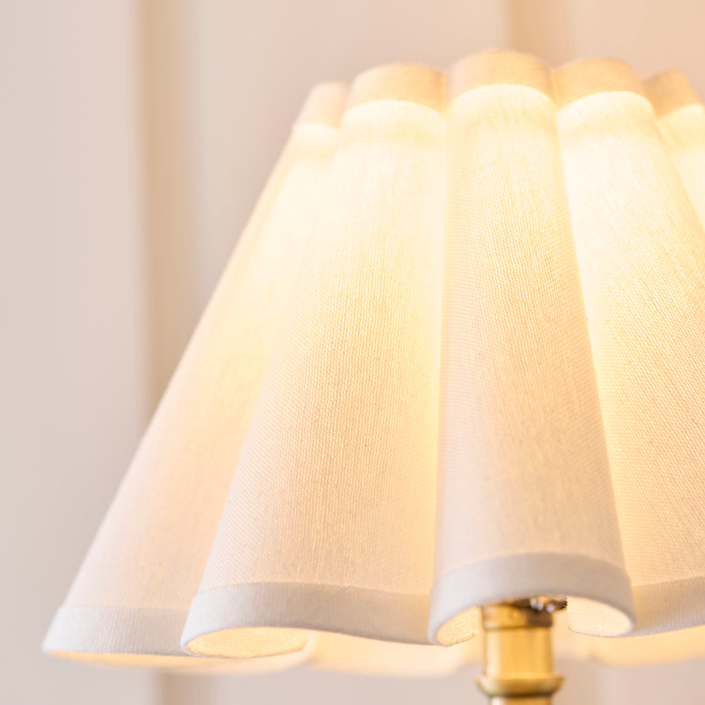 125425 Sylvie Wall Light Brass White