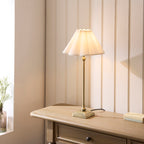 125427 Sylvie Table Lamp Brass White