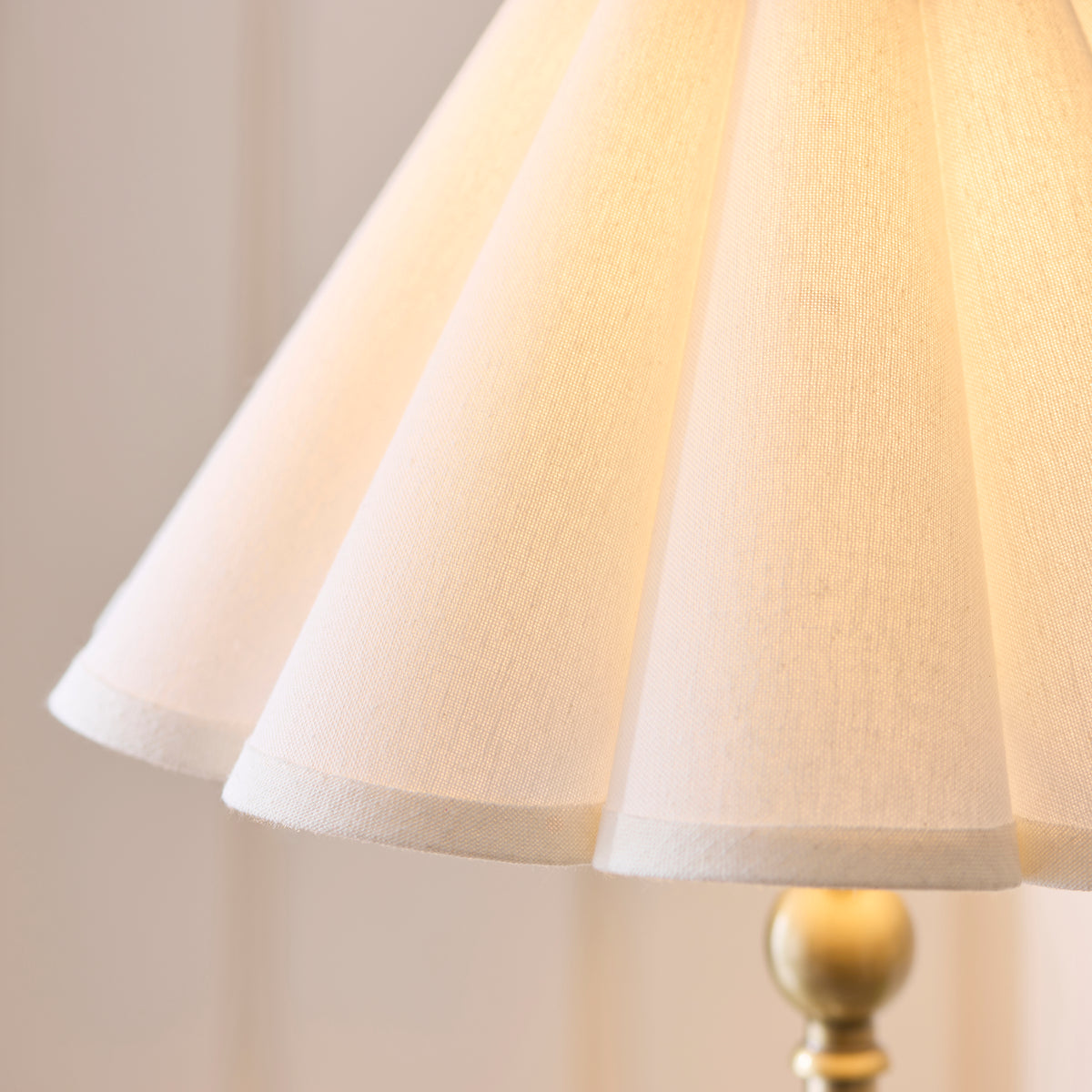125427 Sylvie Table Lamp Brass White