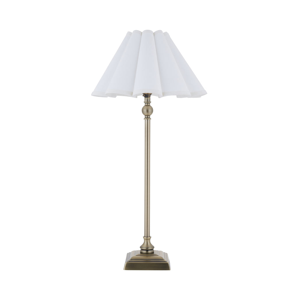 125427 Sylvie Table Lamp Brass White