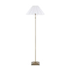 125429 Sylvie Floor Lamp Brass White