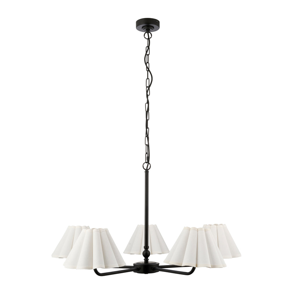 125430 Sylvie 5 Light Pendant Black