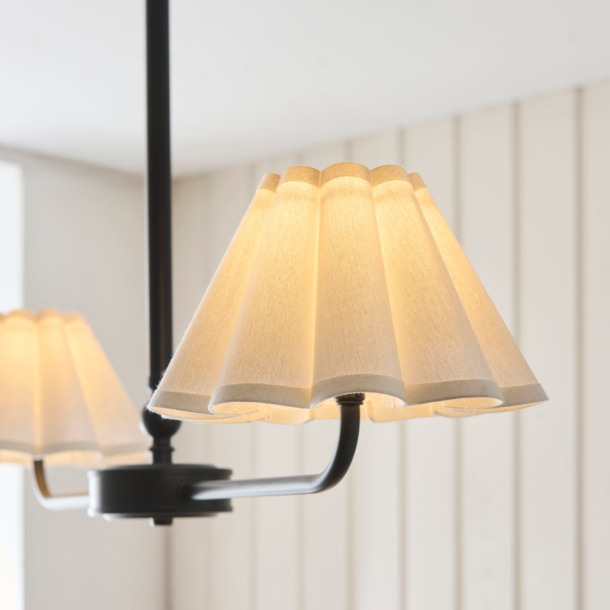 125432 Sylvie 2 Light Pendant Black