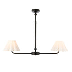 125432 Sylvie 2 Light Pendant Black