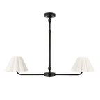 125432 Sylvie 2 Light Pendant Black