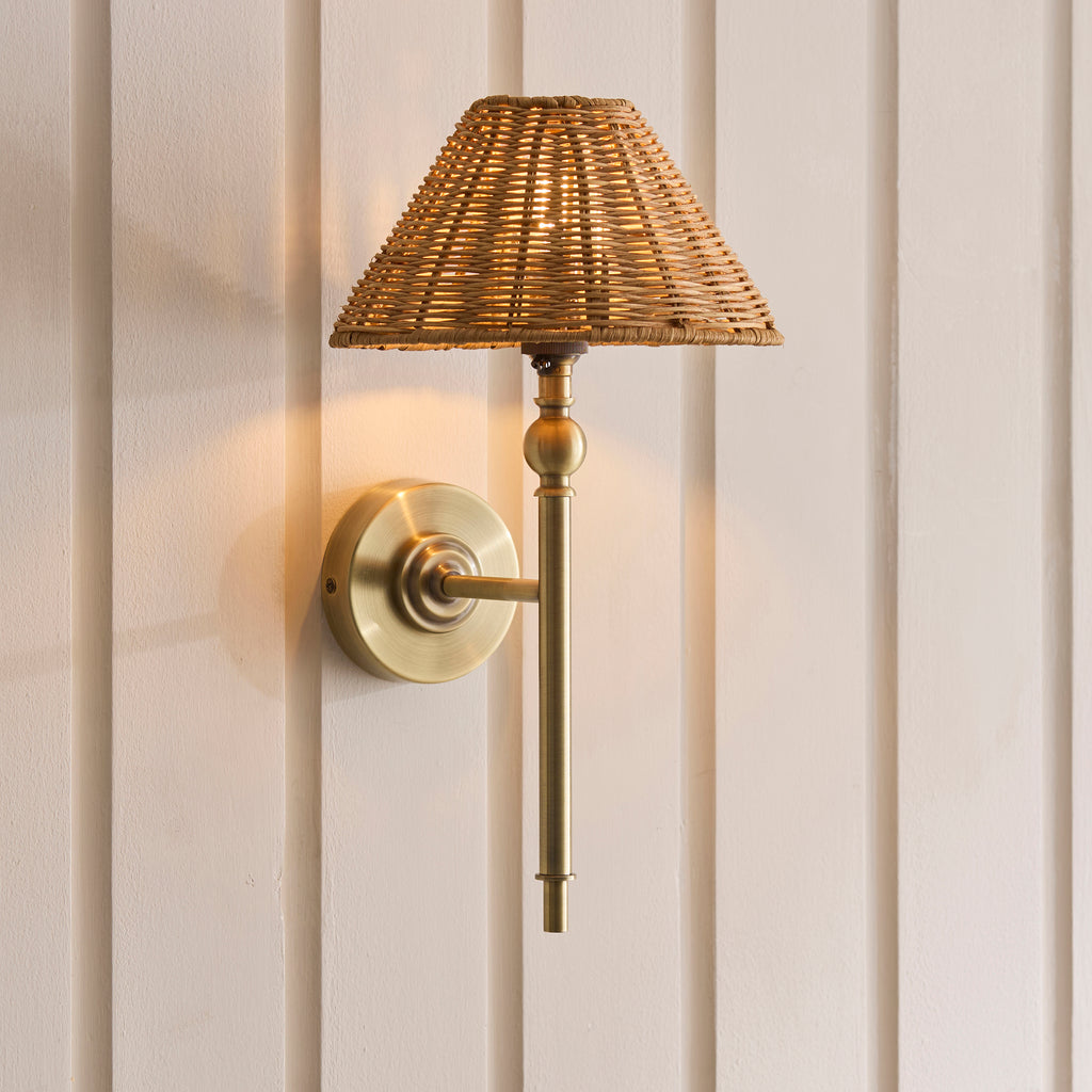 125440 Jericho Wall Light Brass