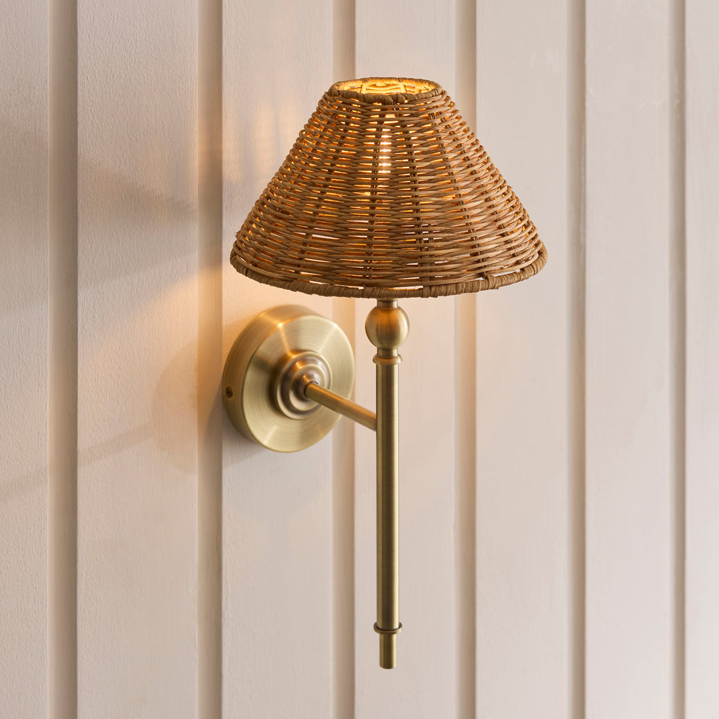 125440 Jericho Wall Light Brass