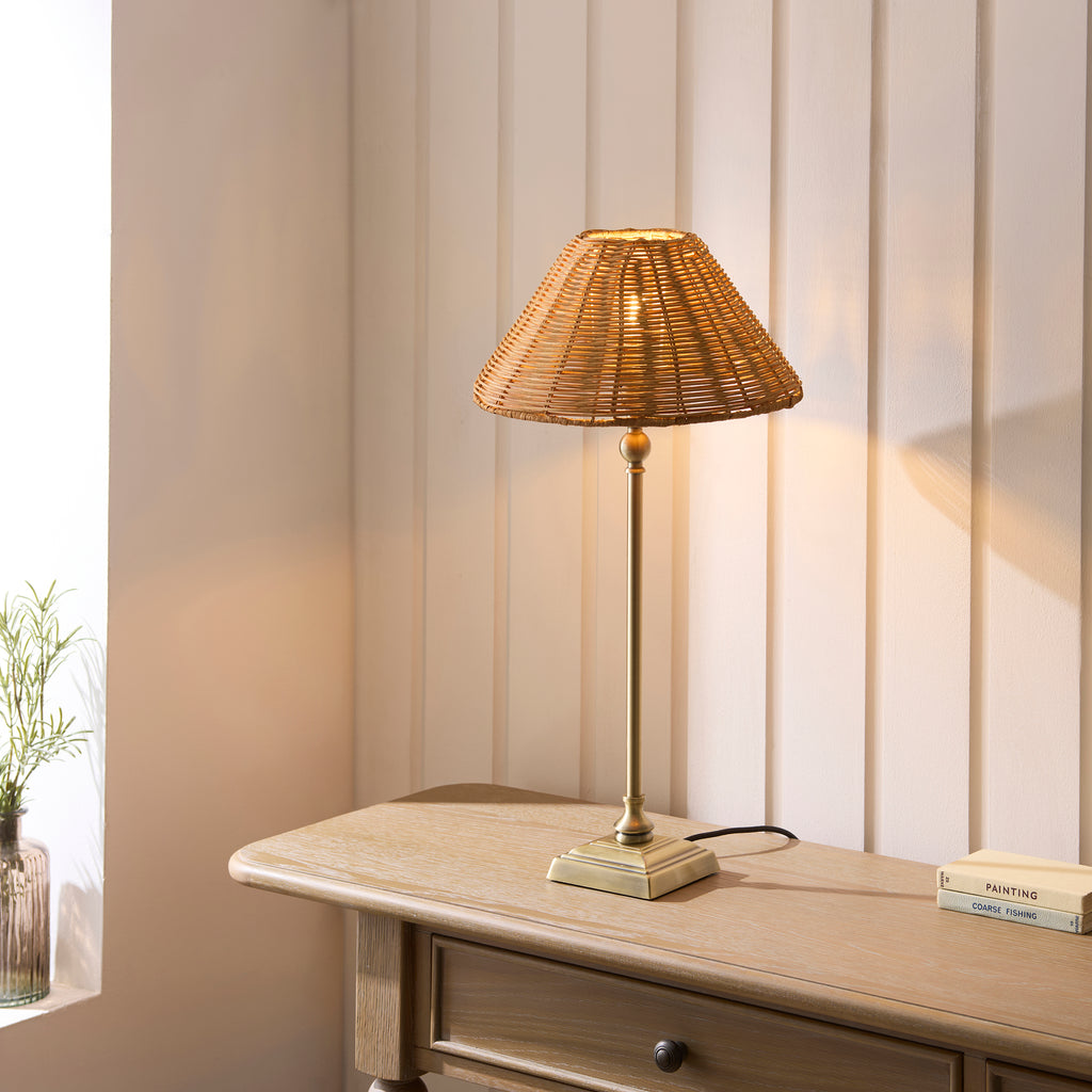 125442 Jericho Table Lamp Brass