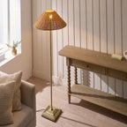 125444 Jericho Floor Lamp Brass