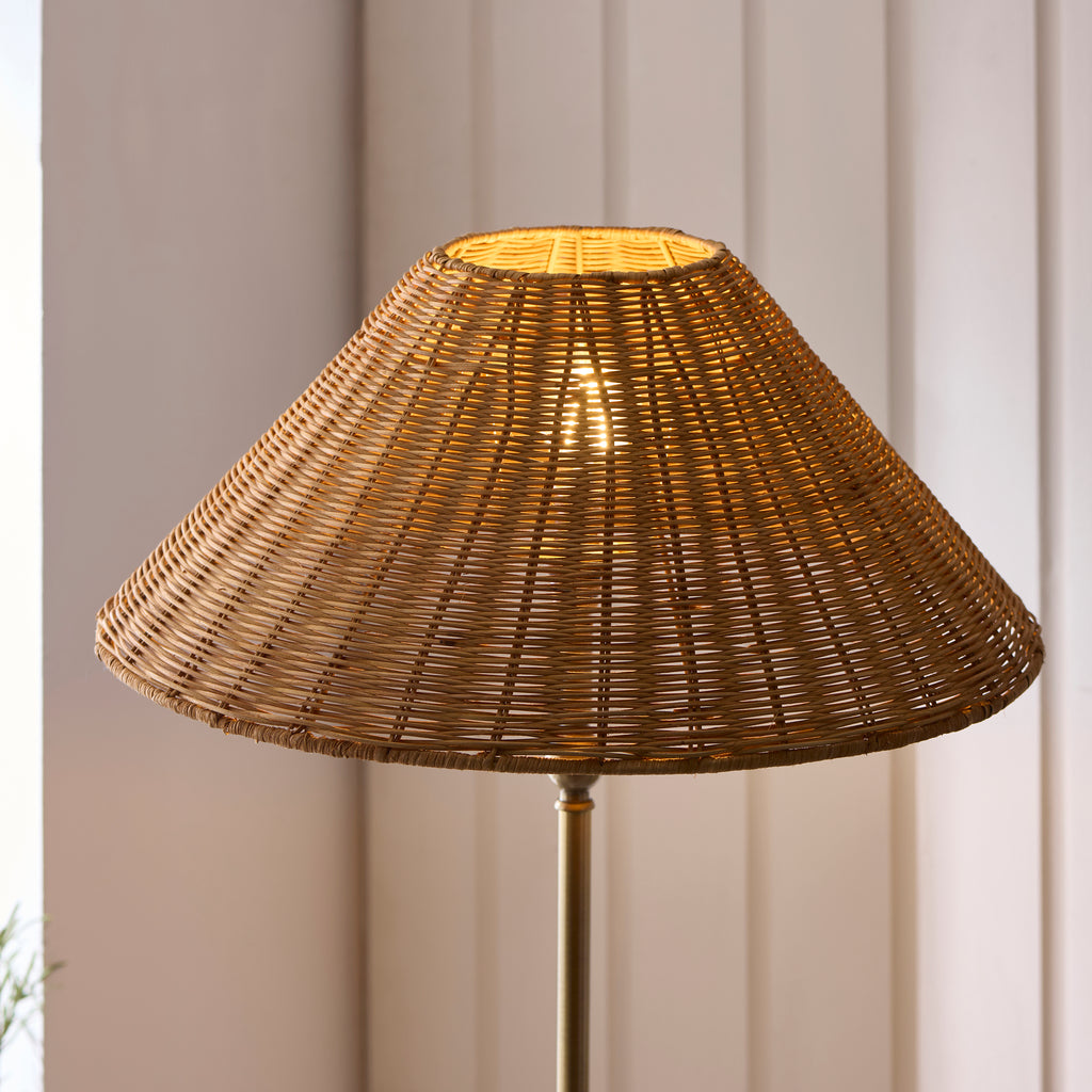 125444 Jericho Floor Lamp Brass