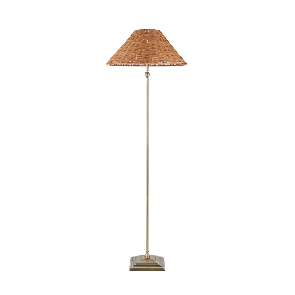 125444 Jericho Floor Lamp Brass