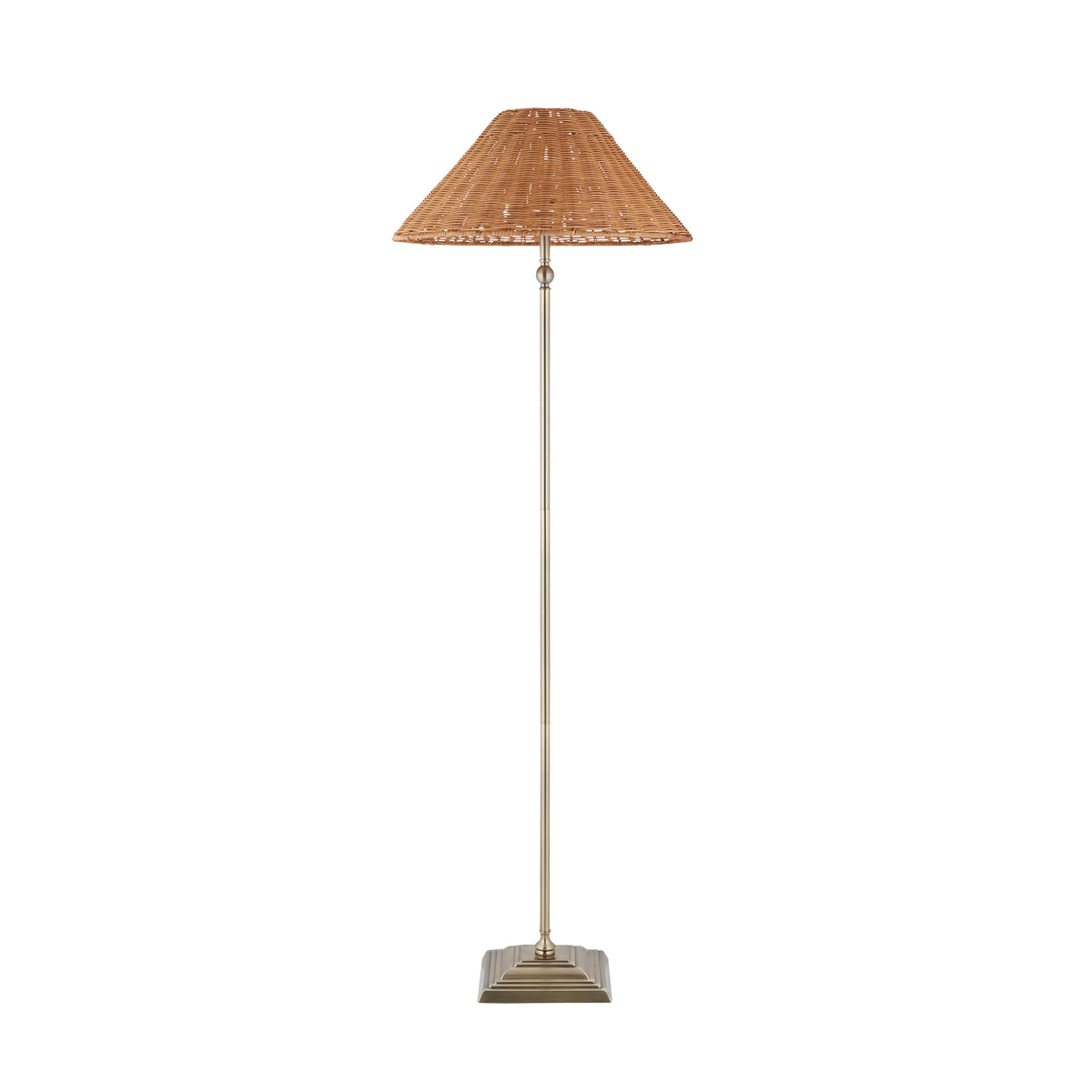 125444 Jericho Floor Lamp Brass