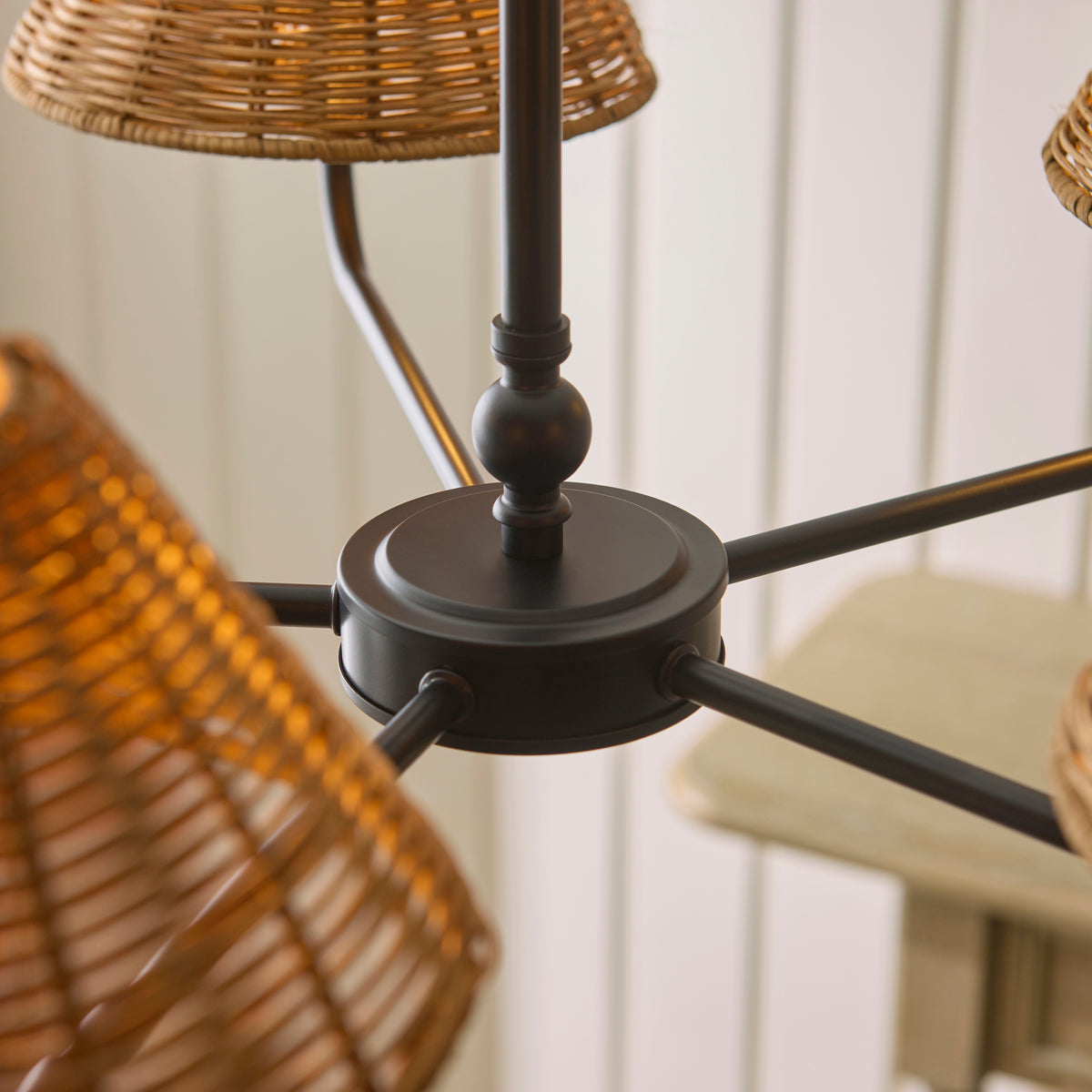 125445 Jericho 5 Light Pendant Black