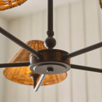 125445 Jericho 5 Light Pendant Black