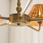 125446 Jericho 5 Light Pendant Brass