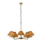 125446 Jericho 5 Light Pendant Brass