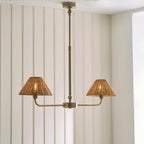 125448 Jericho 2 Light Pendant Brass