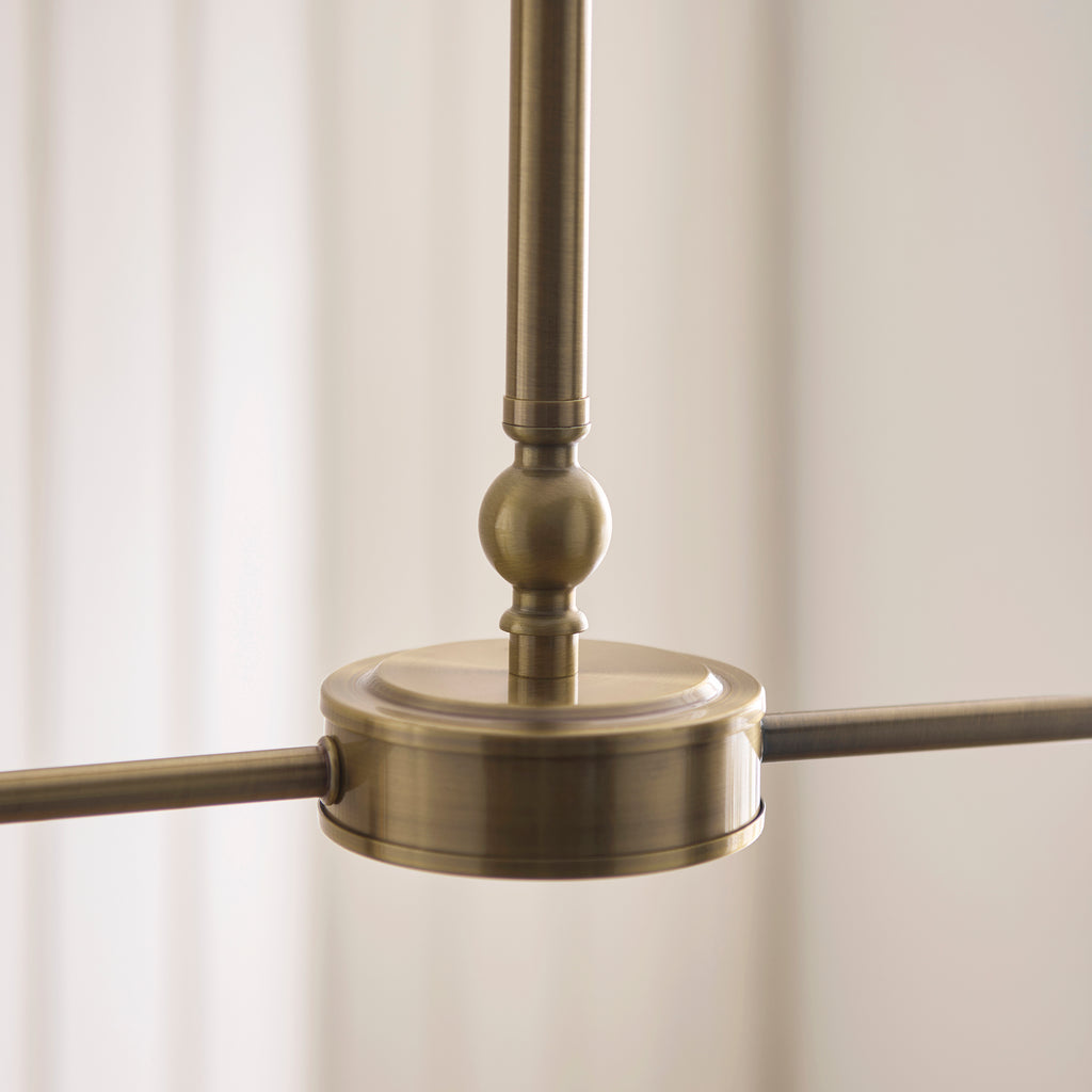 125448 Jericho 2 Light Pendant Brass