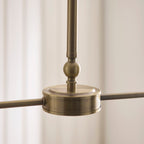 125448 Jericho 2 Light Pendant Brass