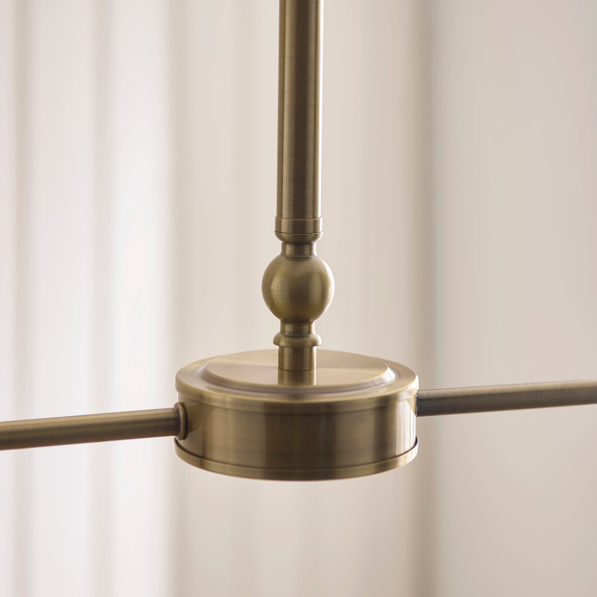 125448 Jericho 2 Light Pendant Brass