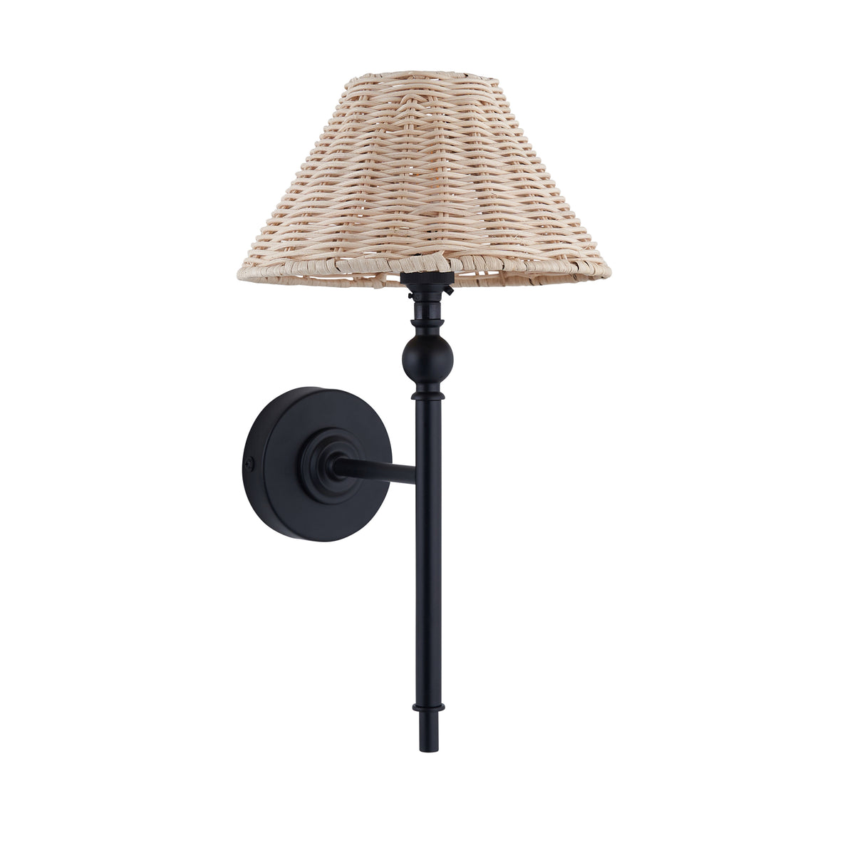 125449 Jericho Wall Light Black