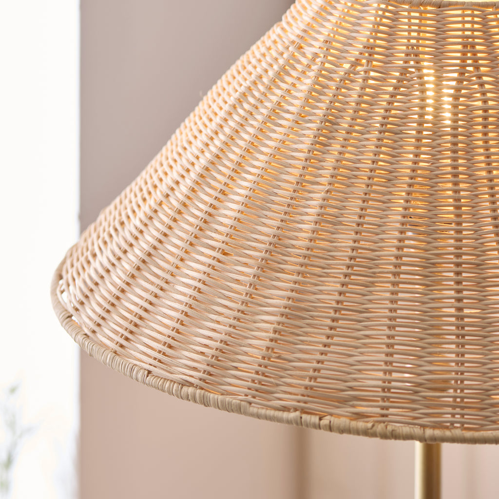 125454 Jericho Floor Lamp Brass