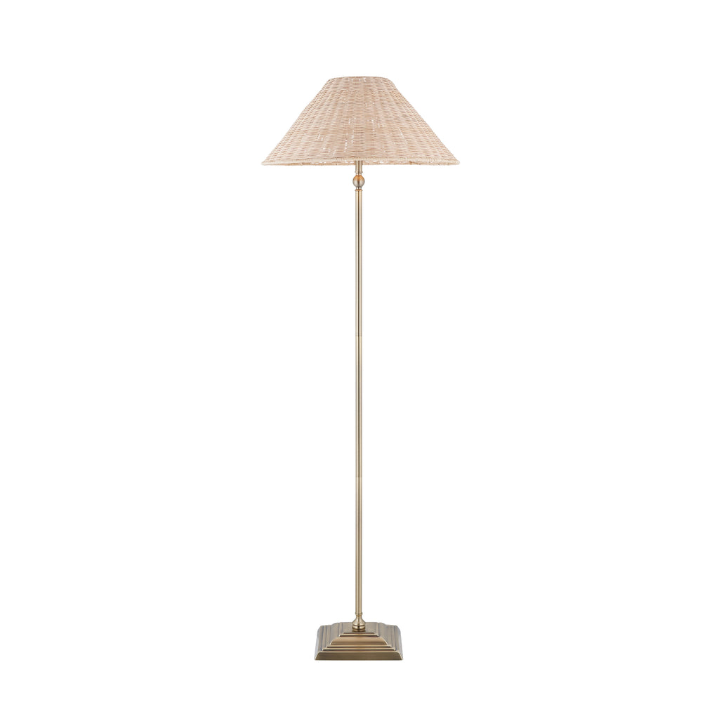 125454 Jericho Floor Lamp Brass