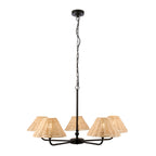 125455 Jericho 5 Light Pendant Black