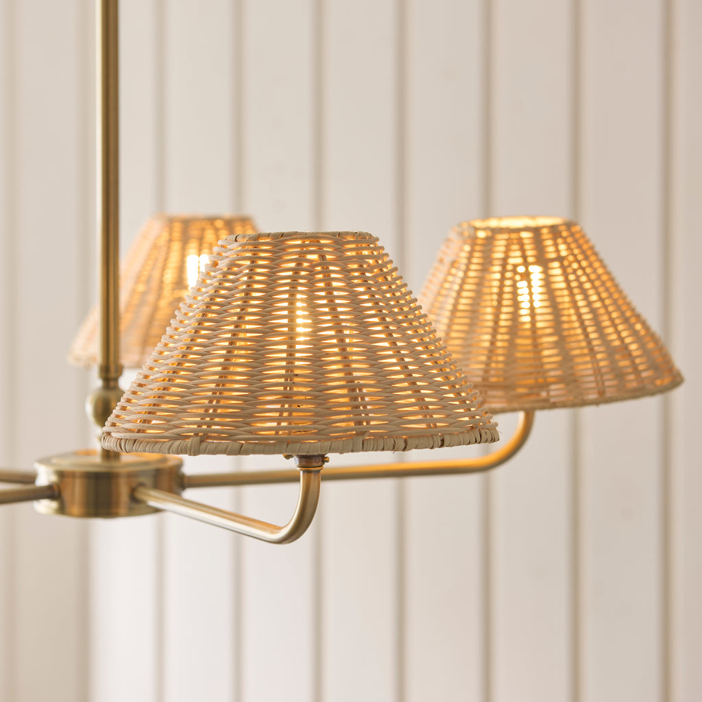 125456 Jericho 5 Light Pendant Brass