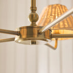 125456 Jericho 5 Light Pendant Brass