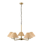 125456 Jericho 5 Light Pendant Brass