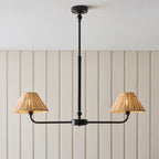 125457 Jericho 2 Light Pendant Black