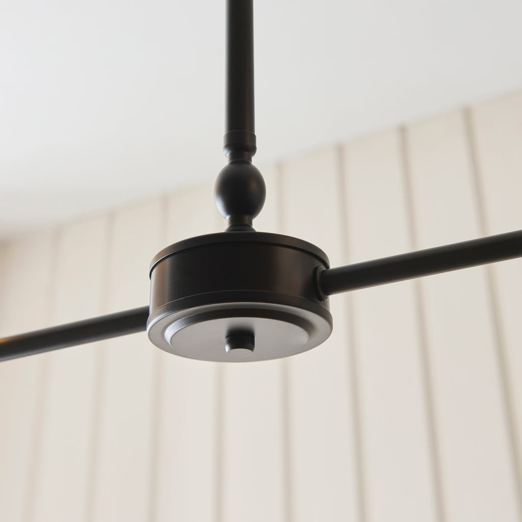 125457 Jericho 2 Light Pendant Black