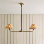 125458 Jericho 2 Light Pendant Brass