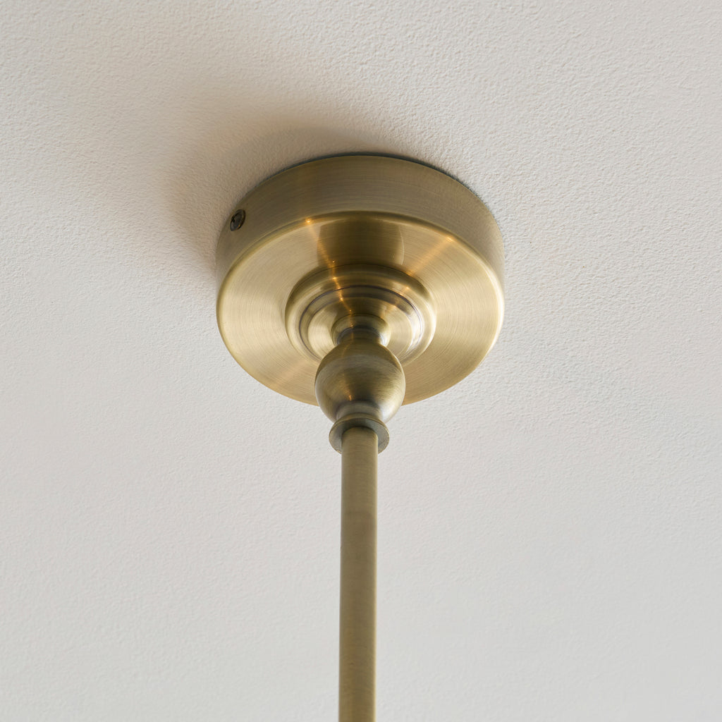125458 Jericho 2 Light Pendant Brass