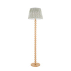 125459 Cane & Leaf 40cm Floor Lamp Green