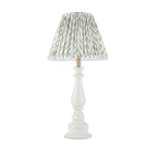 125463 Myrtle & Leaf 25cm Table Lamp White Green