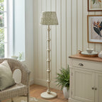 125491 Carnaby & Leaf 35cm Floor Lamp White Green