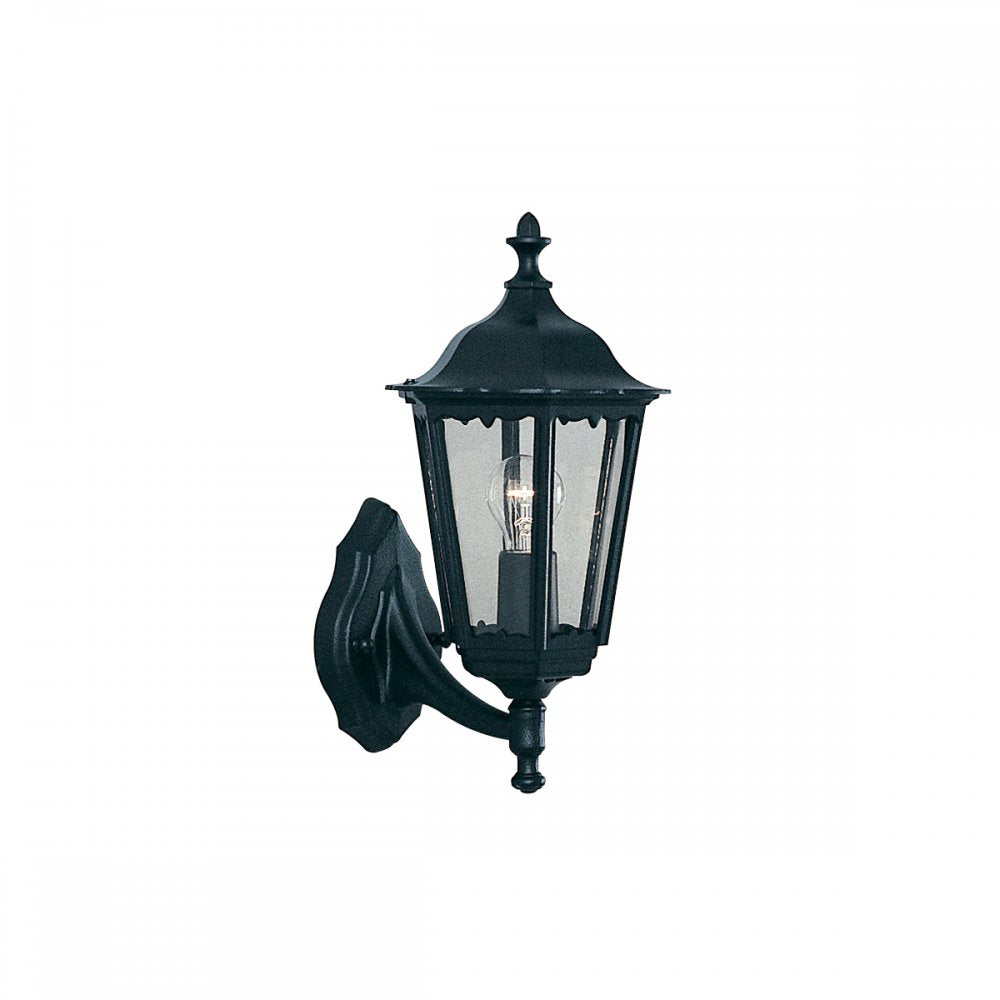 82530BK Alex Outdoor Wall Light - 1 Light Black Uplight