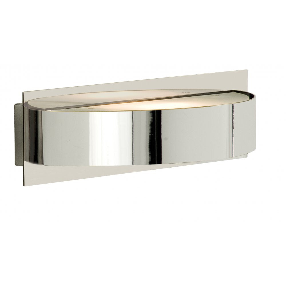 2692CC Wall Light 1 Light Chrome/glass Half Circle