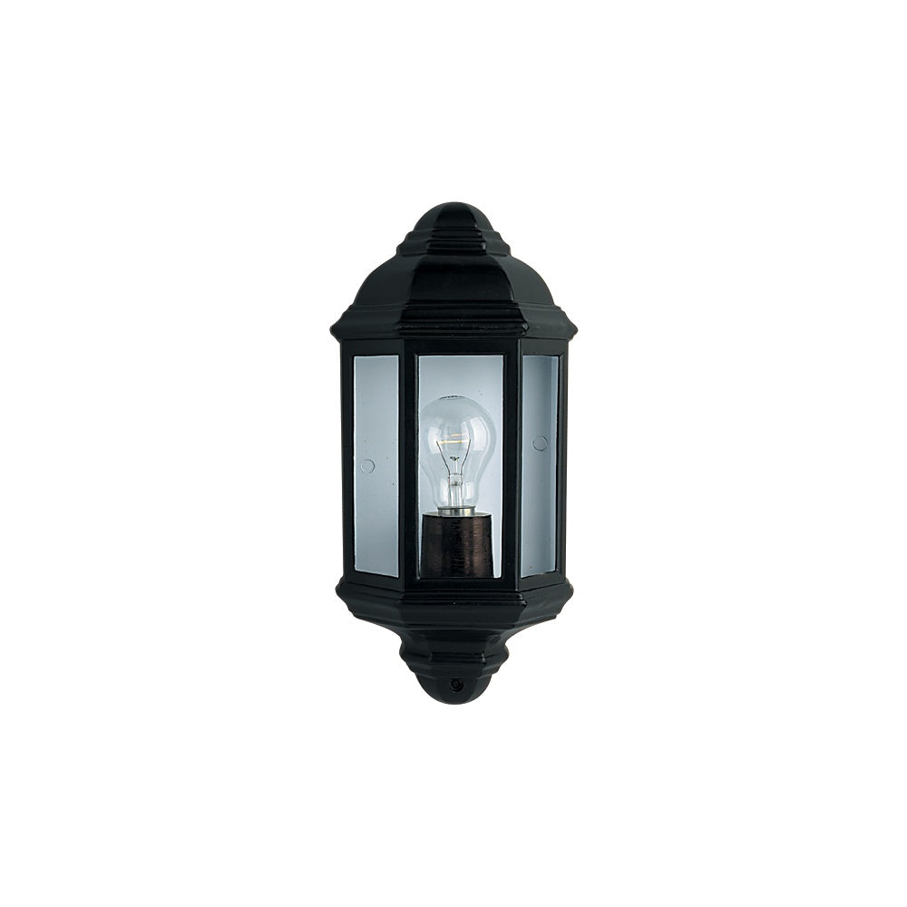 280BK Outdoor & Porch Wall Light Black Flush