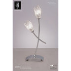 M0182 Pietra Table Lamp 2 Light G9 Polished Chrome